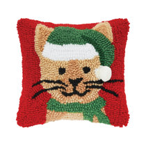 Hooked christmas clearance pillows